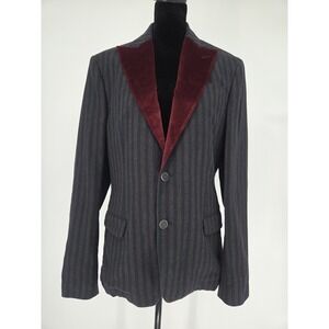 Alessandro Dell'Acqua Blazer Velvet Collar Jacket IT50 US40 L Wool Blend